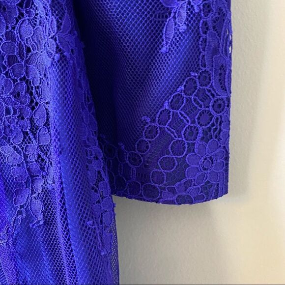 X BY NBD-Burna Lace Ruched Long Sleeve Mini Dress - Picture 9 of 15